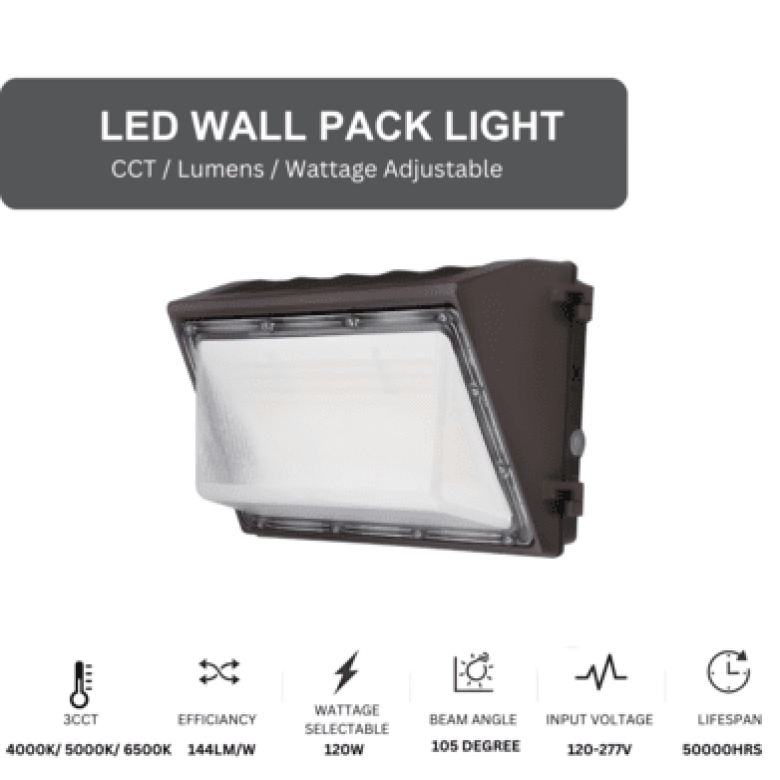 120W LED WALL PACK (PHOTOCELL)