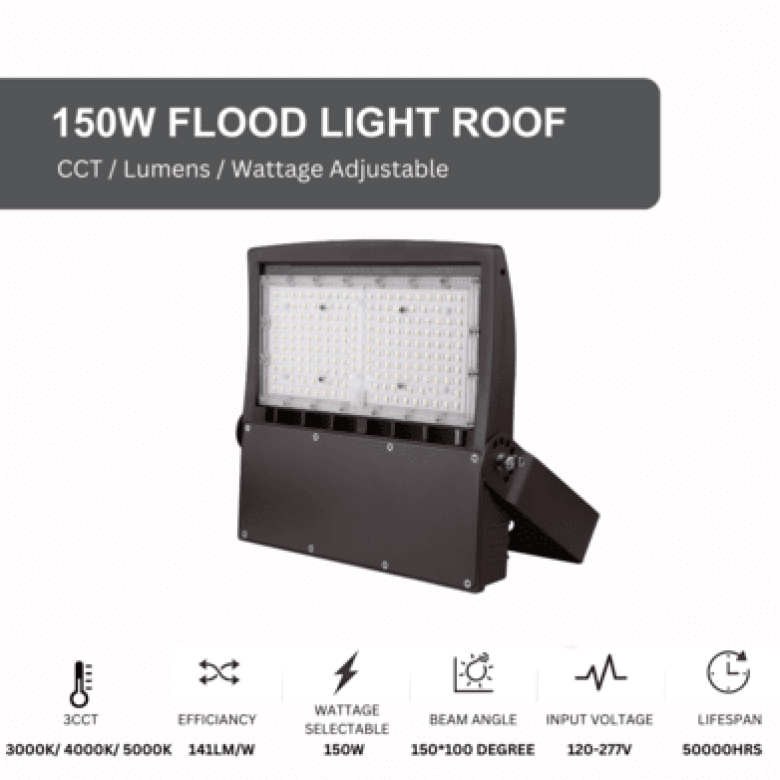 150W LED FLOOD LIGHT - C CLAMP